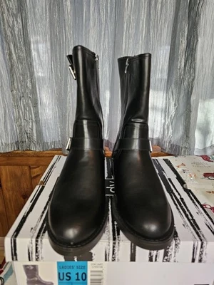 Nuevo DV Dolce Vita Mujer Hebilla Moto Moto Moto Botines Botas Negro Talla 10 Foto 1 de 4