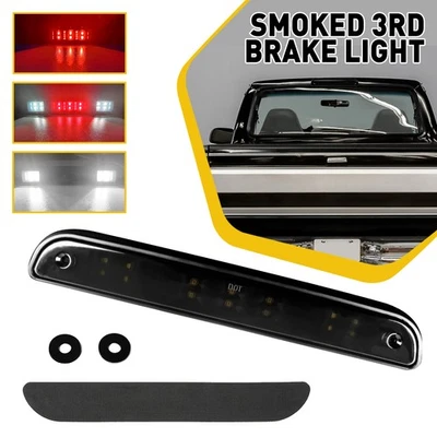 Tercera luz de freno LED negra para Ford F250 F350 Super Duty Cargo 1994-1997 EE. UU. Foto 1 de 4