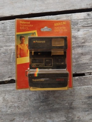 Polaroid Supercolor 635 Cl  Appareil Photo Vintage (super color) Boîte D'origine - Photo 1/4