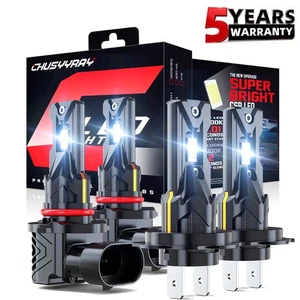 Para Jaguar S-Type 2005-2008 6K Combo 9005 H7 Faros LED Bombillas de haz alto-bajo - Imagen 1 de 14