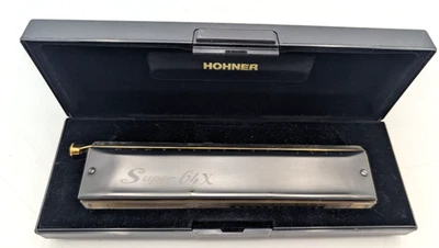 Hohner Super 64x Performance Chromatic Harmonica Black, #7584 - Image 1 of 4