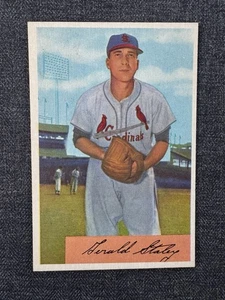 1954 BOWMAN BASEBALL CARD #14 GERRY STALEY ST LOUIS CARDINALS NRMT SHARP! - Picture 1 of 2
