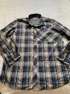 Columbia Hombres Camisa a Cuadros Manga Larga Forrada con Botones Multicolor Talla XXL - Imagen 1 de 9