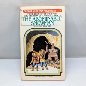 Choose Your Own Adventure #13 Abominable Snowman R A Montgomery 1982 VTG 1st Ed. - Picture 1 of 6