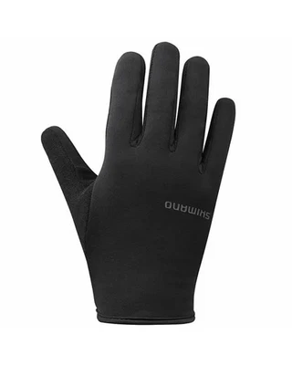 Shimano Gloves Thermal Light Touchscreen Compatible Man, Black — 第 1/3 张图片