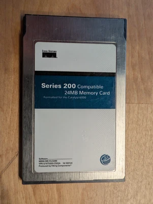 CISCO SERIES 200 Compatible 24M FLASH CARD CAT6000 6500 7609 7613 MEM-C6K-FLC24M - Image 1 of 3