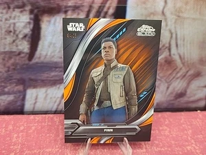 2024 Topps Chrome Black Star Wars #49 Finn Orange /25 - Picture 1 of 9
