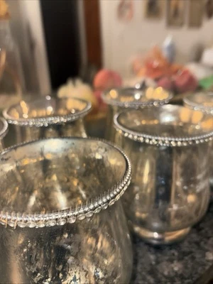 Pottery Barn ртутная стеклянная свеча высотой 6 дюймов - Изображение 1 из 4