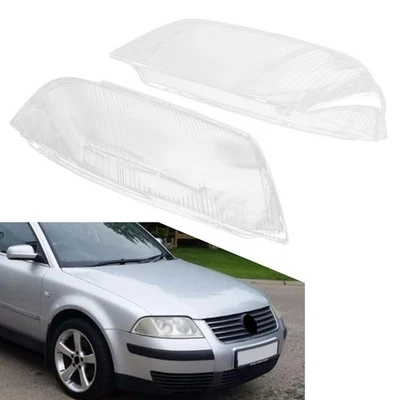 Par de cubiertas de lente de faros transparentes para Volkswagen Passat B5.5 00-05 Foto 1 de 4