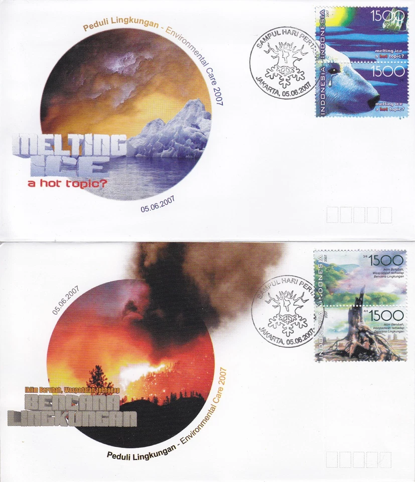 Indonesia - Indonesia Edición 2007-06-05 (FDC-Set) Cuidado del Medio Ambiente Foto 1 de 1