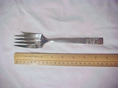 Tenedor de servir Silver Plate Community Coronation 1936 Foto 1 de 4