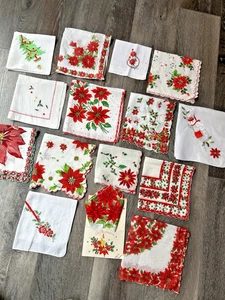 Vintage Taschentücher Taschentücher Weihnachten 15 Stück - Bild 1 von 6