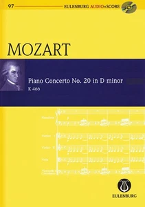 Study Score Mozart Piano Concerto No 20 in D Minor Orchestra Sheet Music Book CD - Picture 1 of 1