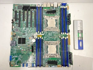 Intel S2600CW Motherboard H12881-270 + 2x Intel E5-2687WV4 CPU w I/O plate + - Imagen 1 de 4