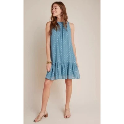 Mini Vestido Para Mujer ANTHROPOLOGIE Natalie Túnica con Volantes Viaje Talla Grande Foto 1 de 4