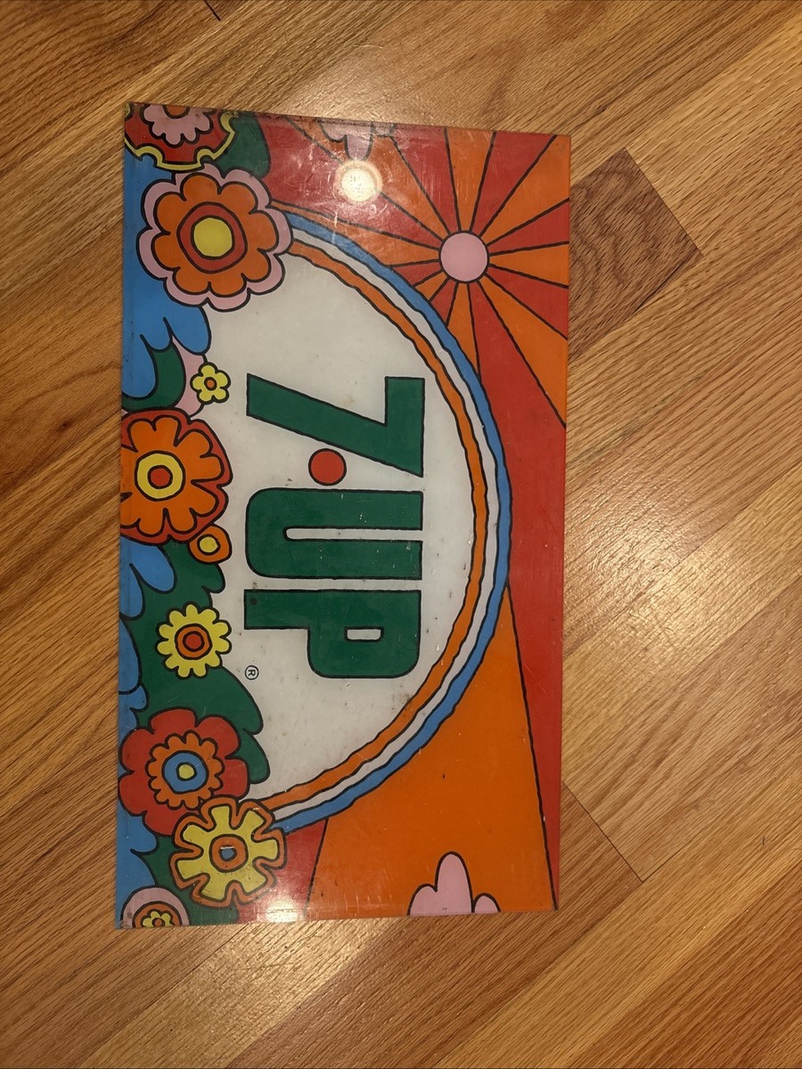 60s セブンアップ　アンコーラ　ストアサイン　看板　7up ピーターマックス 60s セブンアップ アンコーラ ストアサイン 看板 7up ピーター