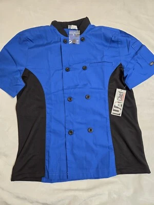 UA Uniforms Men’s Chefs Shirt Pocket Work Uniform Size Small  - Image 1 of 4