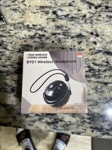 BY01 Wireless Open Ear Headphones Earbuds TWS Black Sphere Air Conduction - Picture 1 of 3