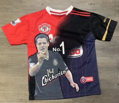 Chicharito #14 Manchester United All Over Print Jersey Sz m  - Image 1 of 4
