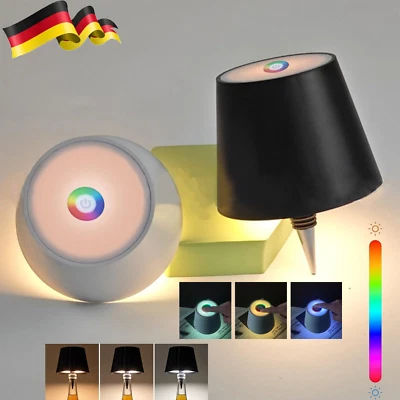 LED Flaschenaufsatz Kabellos Weinflaschenlampe Dimmbar Tischleuchte Akku USB - Bild 1 von 4