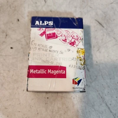 ALPS 106035-00 MD SERIES Metallic Magenta Ink Genuine New OeM Boxed free ship - Image 1 of 2