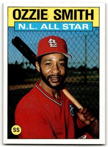 1986 Topps All-Star Ozzie Smith St. Louis Cardinals #704