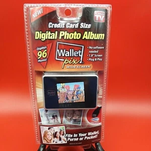 Wallet Pix As Seen On TV Credit Card Size Digital Photo Album NEW Sealed 96 PIX - Picture 1 of 8