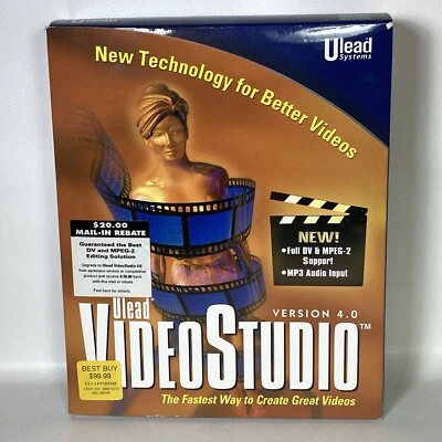Ulead VideoStudio 4.0 PC CD Digital Video Editing Capturing Timeline Storyboard - Image 1 of 4