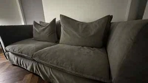 West Elm 86" Sofa in Mineral Grey - Perfect Condition - Picture 1 of 8
