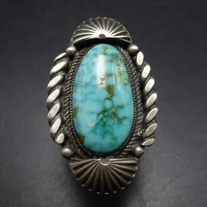 ANILLO CALVIN MARTINEZ Navajo AZUL TELA ACUÁTICA TURQUESA PLATA ESTERLINA TALLA 8,5 - Imagen 1 de 14