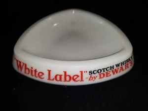Ancien Cendrier publicitaire WHITE LABEL WHISKY OPALINE  705/ 26 bis - Imagen 1 de 5