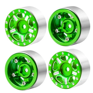 1.0" Aluminum Beadlock Wheels Rims For 1:24 RC Crawler Axial SCX24 All Series - Picture 1 of 19