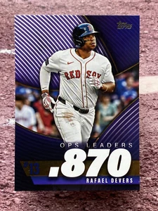 2025 Topps Ops Leaders Rafael Devers #OPS-13 Boston Red Sox - Imagen 1 de 2