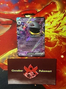 Banette ex - 088/198 Scarlet & Violet Base Set Double Rare Pokémon - LP - Picture 1 of 2