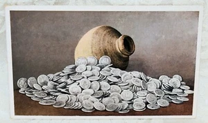 148w. DIV BK, UNUSED, TREASURE FOUND 1869, JUG OF SPANISH SILVER DOLLARS, NY ST - Picture 1 of 2