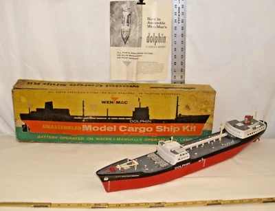 WEN MAC DOLPHIN MODEL CARGO SHIP BOAT MODEL BOXED SHARP! - Image 1 of 4