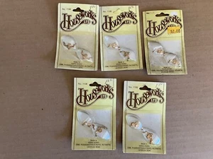 Houseworks 4 Pezzi Tira Cassetti Oro 1108 Vintage Casa delle Bambole Miniature - Foto 1 di 2