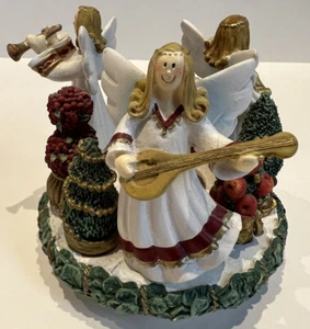 Musical Angels Old Virginia Candle Capper Stays on Candle While Lit Christmas - Picture 1 of 8