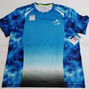 Loco Skailz Short Sleeve Men's Mesh Quick Dry Fishing Shirt UPF 50 XL NWT - Picture 1 of 9