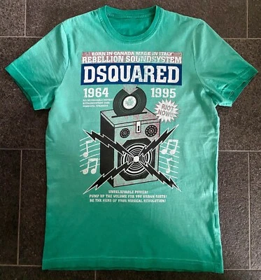 DSQUARED2 S/S 2012 REBEL SOUNDSYSTEM T-SHIRT S TANK TOP CAMISETA 46 TEE - Imagen 1 de 3