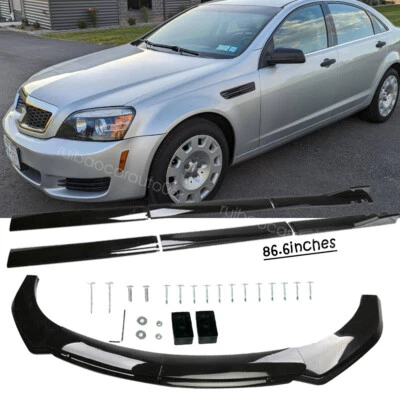 For Chevrolet Caprice Front Rear Bumper Lip Spoiler Body Kit Splitter Side Body - Image 1 of 4