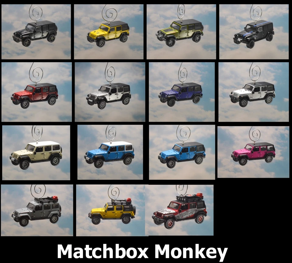 Jeep Wrangler Unlimited Christmas Tree Ornament Hard Top JL JK 4 Door Adorno - Image 1 of 1