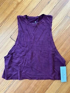 NWT Spiritual Gangster Supernova Muscle Tank Yoga Pilates XS/S Burgundy Wine $58 - Picture 1 of 5
