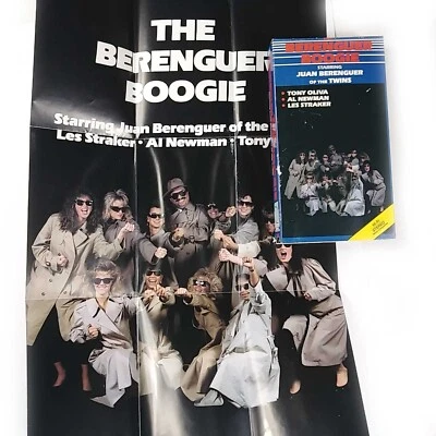 1987 The Berenguer Boogie VHS Tape and Poster MLB Minnesota Twins Paisley Park - Image 1 of 3