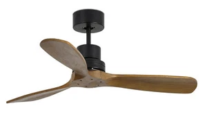 DC Ceiling fan with Remote Mini Low energy Fan No Lights Lantau Black Walnut - Picture 1 of 2