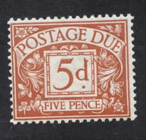 1914. D7. 5d bräunlich-zimt Porto. Sehr schön unmontiert postfrisch. PORTOFREI! - Bild 1 von 1