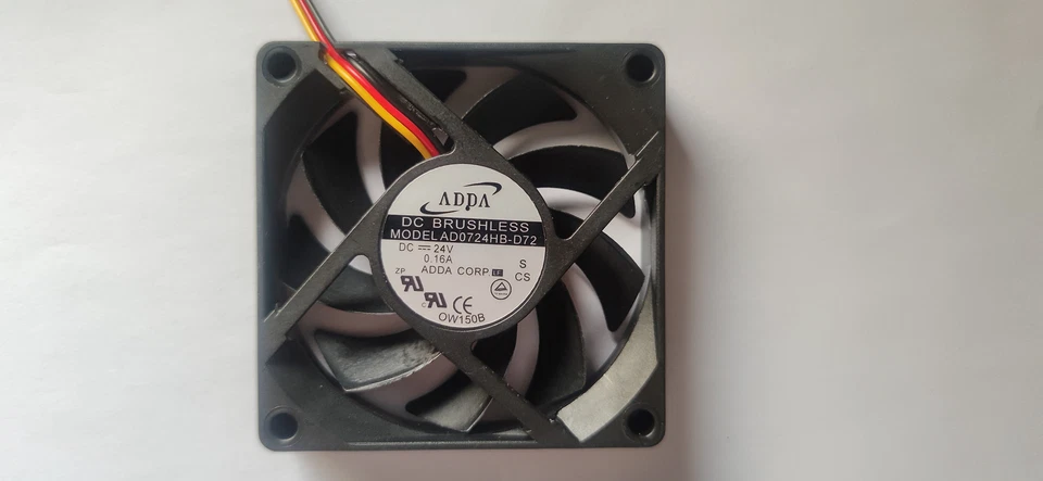 1pc ADDA AD0724HB-D72  24V 0.16A  7CM 7015 3-wire Cooling Fan - Image 1 of 4