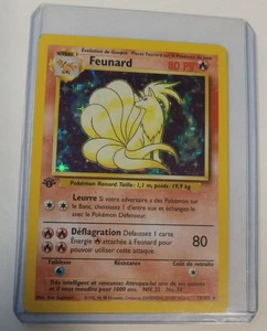 1999 Pokemon French 1st Edition Base Set Feunard Ninetails Holo - 12/102 HP - Picture 1 of 6