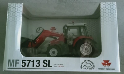 Universal Hobbies 1:32 - Trattore Massey Ferguson 5713 SL con caricatore anterio - Immagine 1 di 3
