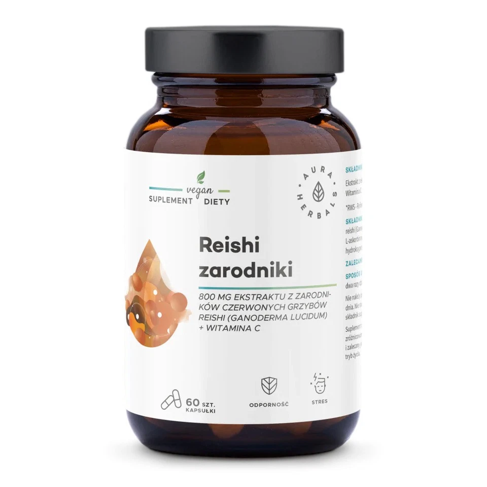 Aura Herbals Reishi + Vitamin C 60 Kapseln - Bild 1 von 1